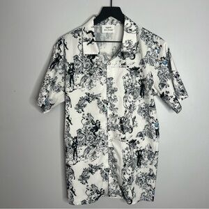 SuperM x Kim Junggi Tiger Inside Art Button Down Shirt Mens Medium White *RARE*